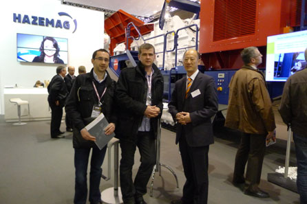 上海山美与德国HAZEMAG以联合参展的形式成功亮相Intermat 2012展会