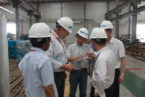 瑞士Holcim集团一行人员来山美参观考察