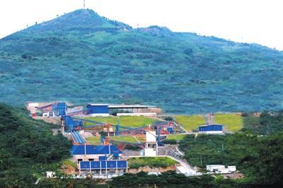 山美客户建渝黔地区代表性环保砂石骨料生产基地