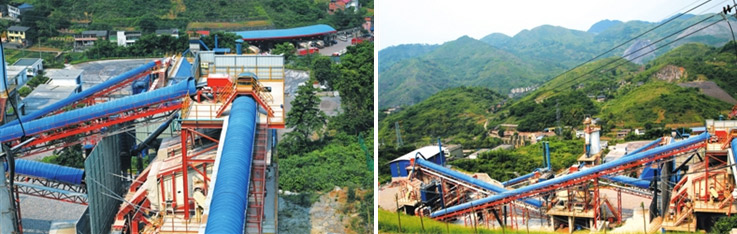 山美客户建渝黔地区代表性环保砂石骨料生产基地