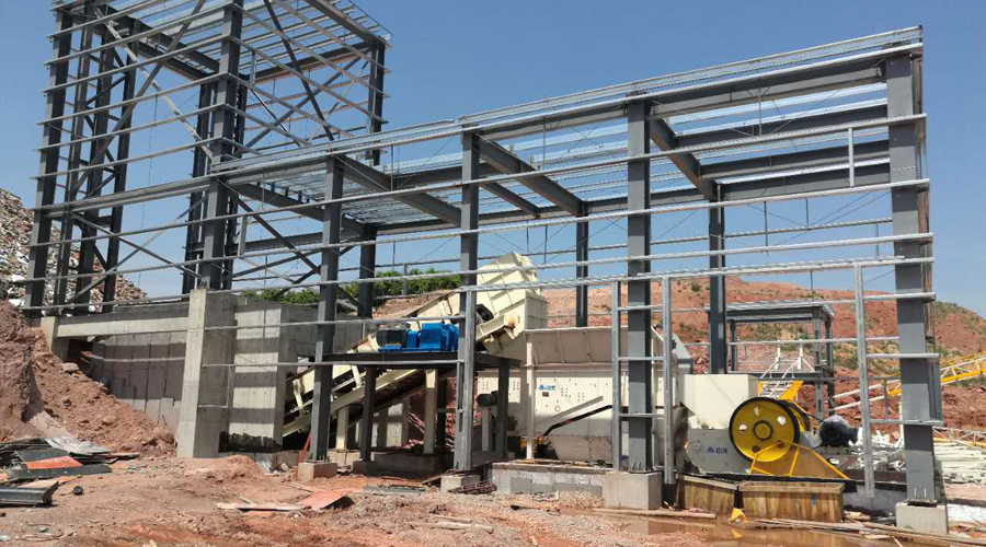 山美股份承建的浙江金华建筑垃圾处理破碎筛分生产线进入工程尾期