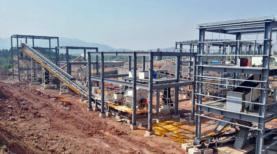 山美股份承建的浙江金华建筑垃圾处理破碎筛分生产线进入工程尾期