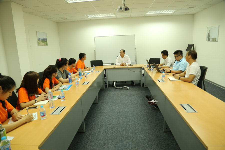 上海第二工业大学研究生社会实践团就建筑垃圾资源化课题到山美股份参观学习