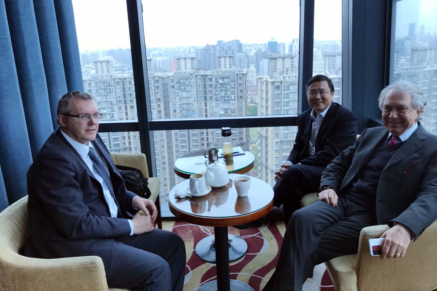 德国SK集团董事长莅临山美股份参加合资公司董事会