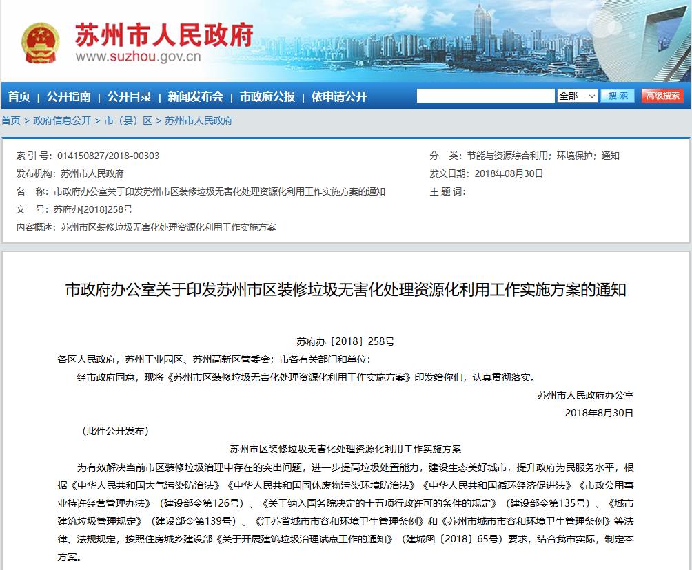 山美股份董事长杨安民应邀作为专家组组长参加苏州市装修垃圾项目评审会