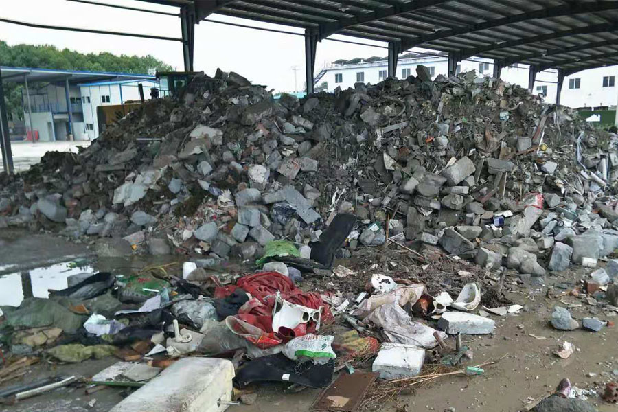 固废处理新项目｜安装中的山美股份江苏昆山装修垃圾处理生产线