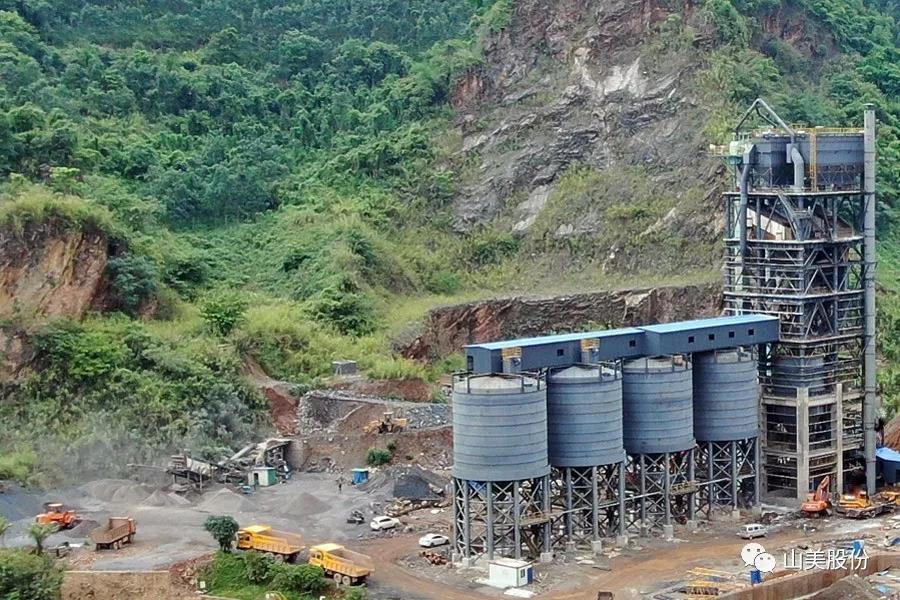 山美股份华新水泥（景洪）石灰石骨料生产线及精品制砂楼EPC项目调试成功