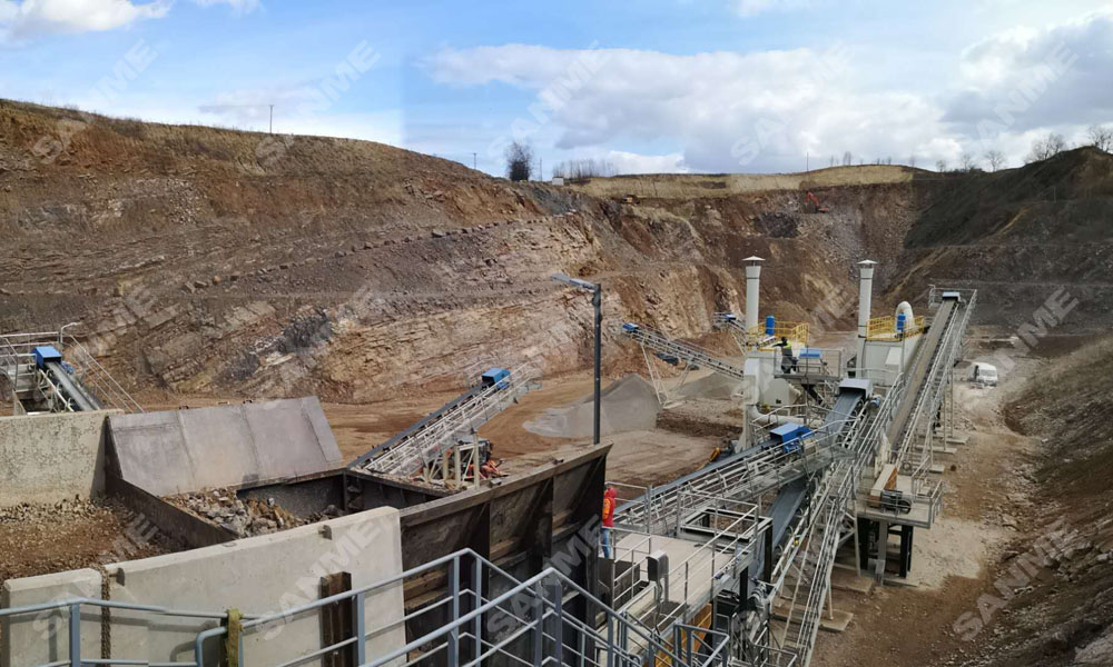 疫情挡不住中国产品走向欧洲 山美股份提供成套设备的骨料生产线调试投产，产量超预期！