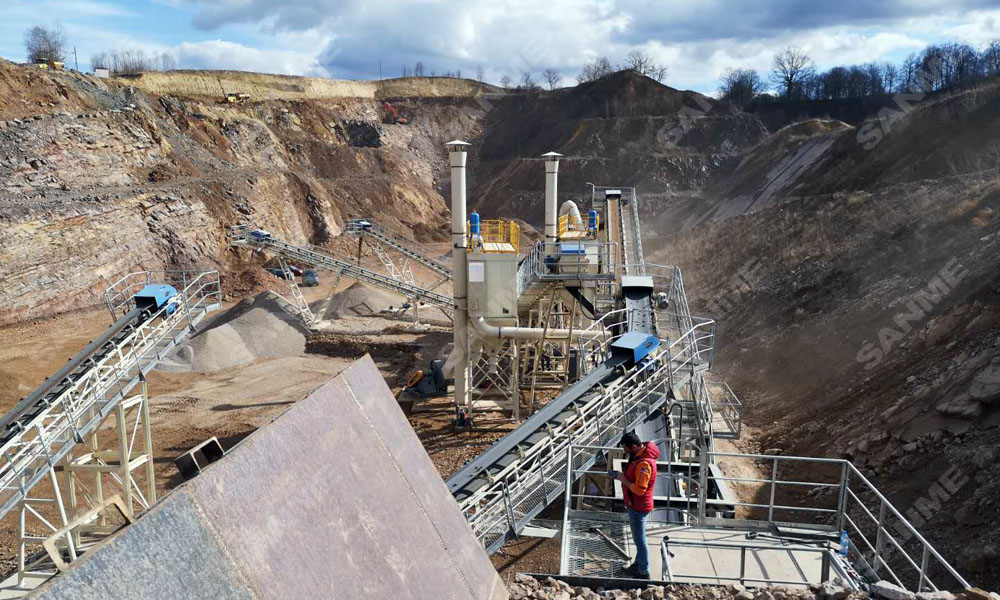 疫情挡不住中国产品走向欧洲 山美股份提供成套设备的骨料生产线调试投产，产量超预期！