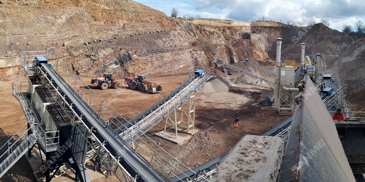 疫情挡不住中国产品走向欧洲 山美股份提供成套设备的骨料生产线调试投产，产量超预期！