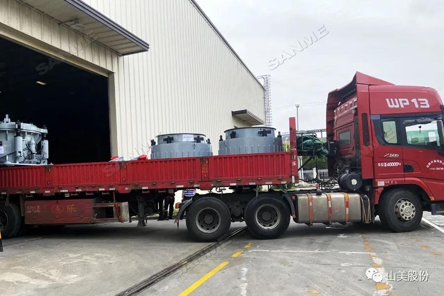 发货季｜山美股份高性能破碎筛分装备发往江西，助力当地基建项目建设及建筑固废资源化