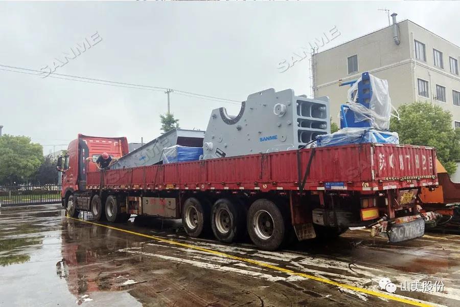 发货季｜山美股份高性能破碎筛分装备发往江西，助力当地基建项目建设及建筑固废资源化