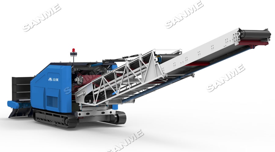 看山美股份履带式取料机如何为砂石矿山年“赚”900万元