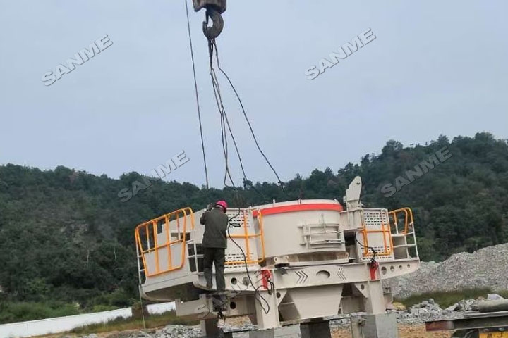 上海山美股份SMS4000液压圆锥破等高性能破碎筛分装备助力浙江临海凝灰岩骨料项目