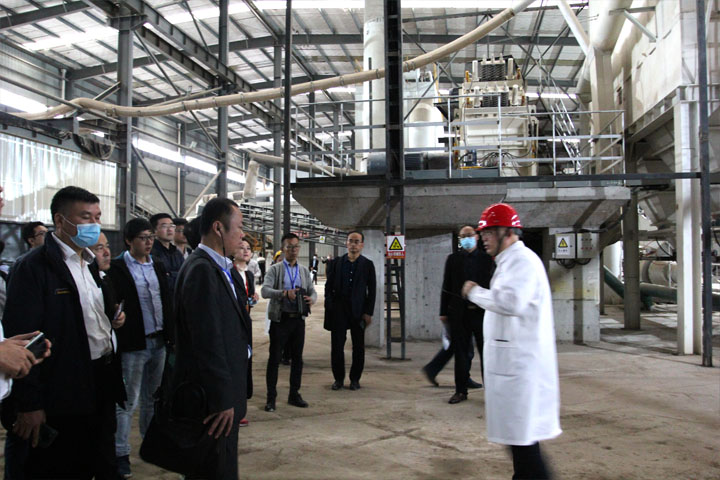 上海山美股份承建的湖南长沙建筑固废绿色循环再利用项目喜迎“2021全国建筑垃圾资源化利用高层论坛”参会代表参观考察