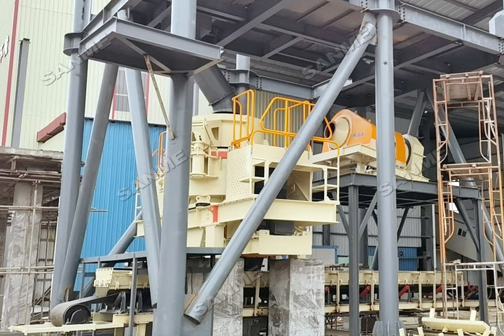 上海山美股份C系列制砂楼即将服务于广州建筑固废再生机制砂生产项目