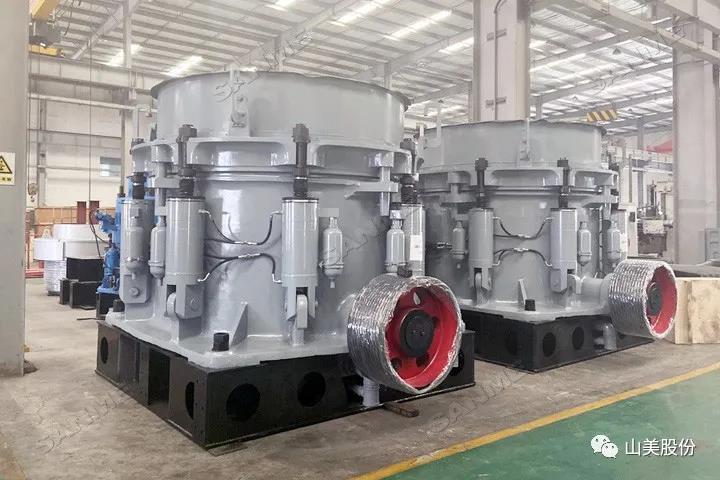 发货｜上海山美股份4台大型圆锥破碎机奔赴河南信阳时产1400吨尾矿制砂项目现场