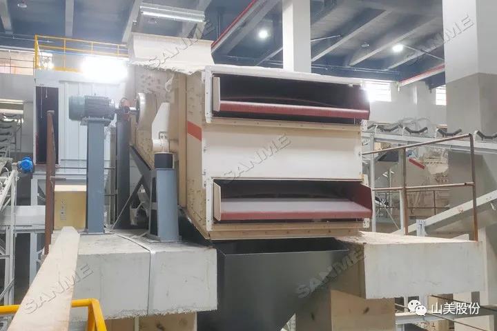 项目｜山美高性能建筑固废处理装备服务于上海年处理70万吨建筑固废资源化项目