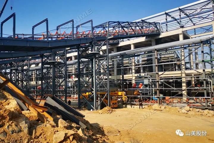 项目｜上海山美股份日产30000吨硬岩尾矿制备机制砂项目蓄势待发