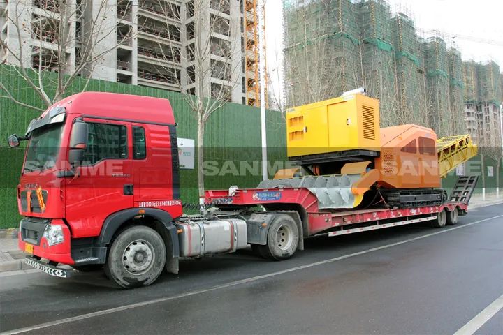 颠覆传统装车方式，山美履带式取料机助您实现降本增效、节能减排！