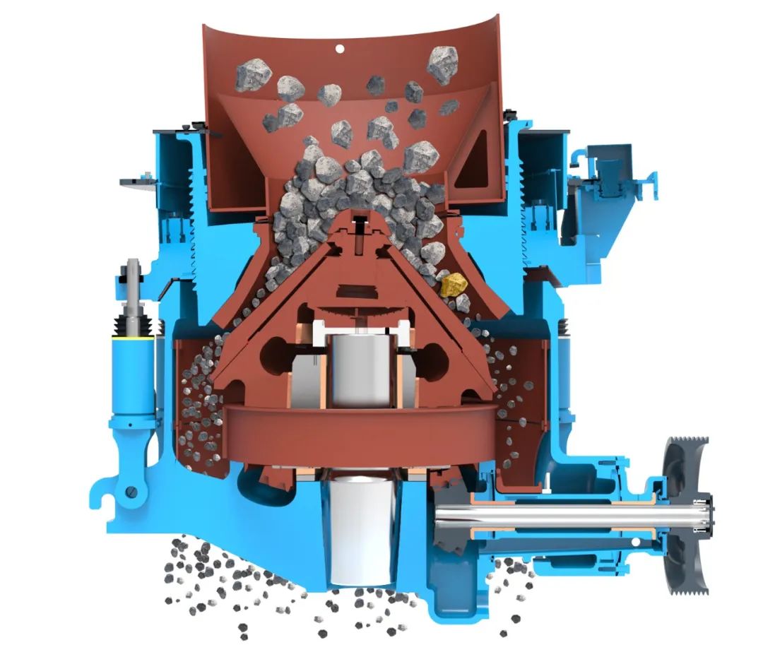 硬岩克星｜山美欧星系列E-SMS圆锥破碎机无惧硬岩挑战