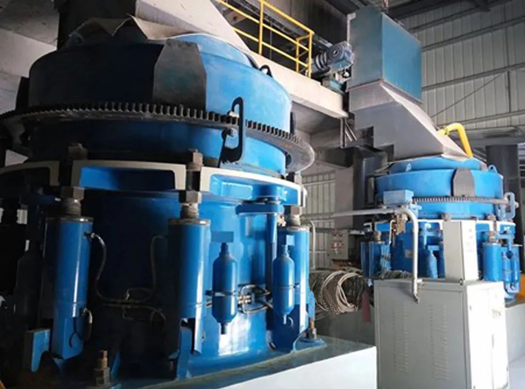 山美E-SMS欧星系列液压圆锥破碎机施工现场（二）