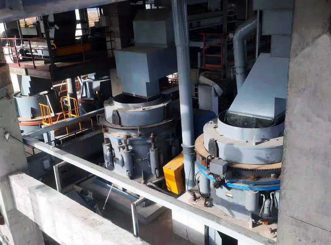 山美E-SMS欧星系列液压圆锥破碎机施工现场（二）