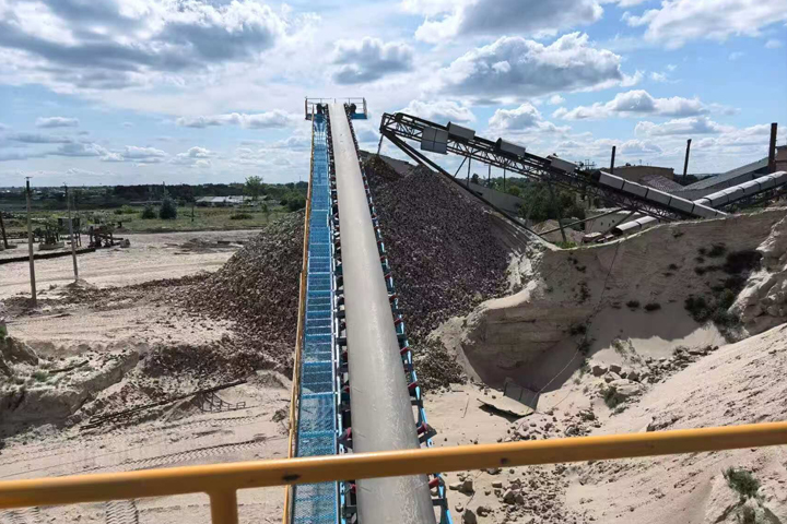 哈萨克斯坦500tph花岗岩破碎生产线